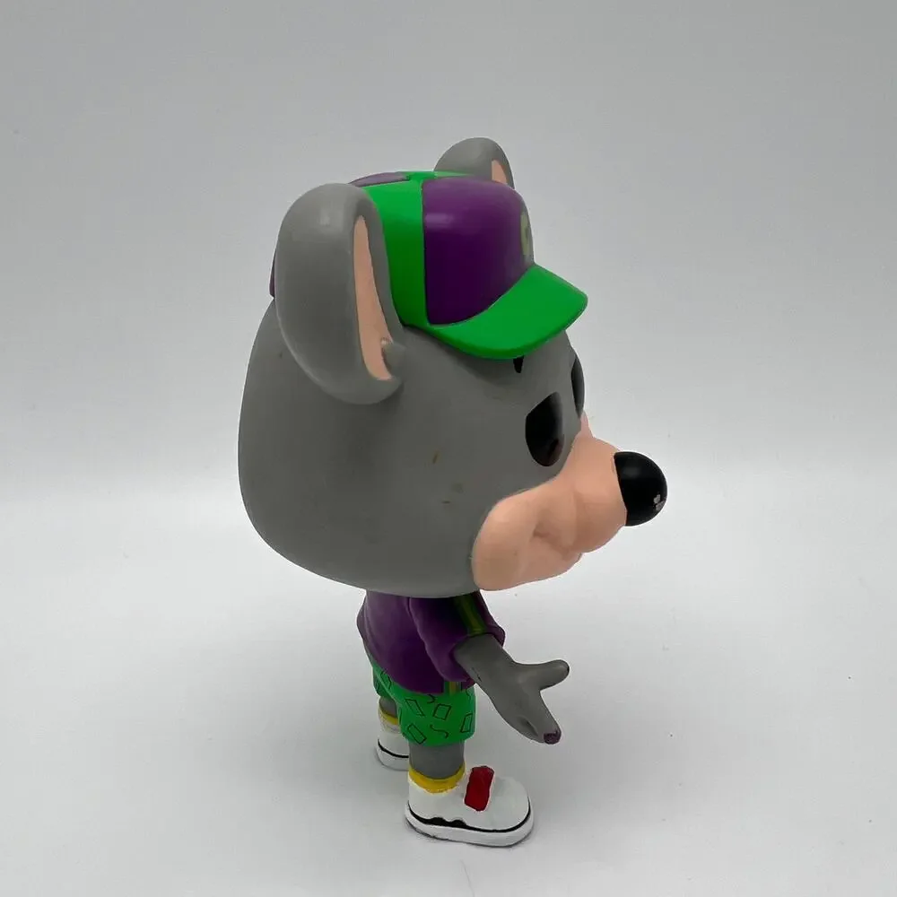 Funko Pop Ad Icons #186 Retro Chuck E. Cheese Vinyl Figure OOB Mouse Gray Purple